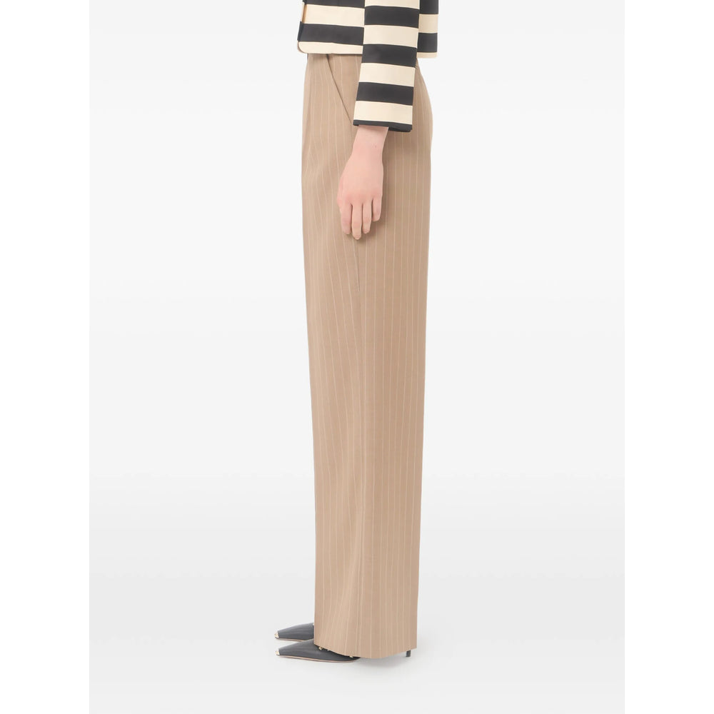 Valentino Neutrals Trousers - Straight Trousers Women VALENTINO