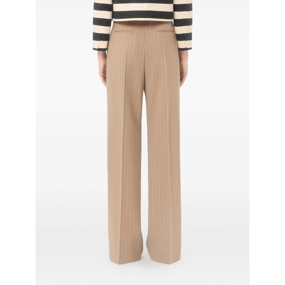 Valentino Neutrals Trousers - Straight Trousers Women VALENTINO