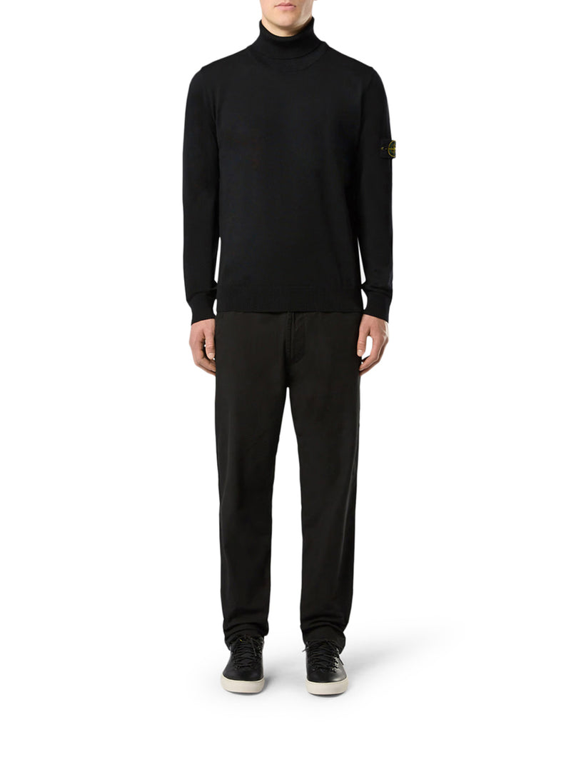 Stone Island Men Compass Logo Turtleneck Sweater STONE ISLAND