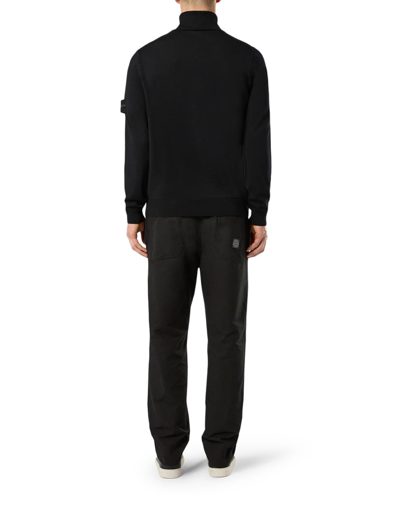 Stone Island Men Compass Logo Turtleneck Sweater STONE ISLAND