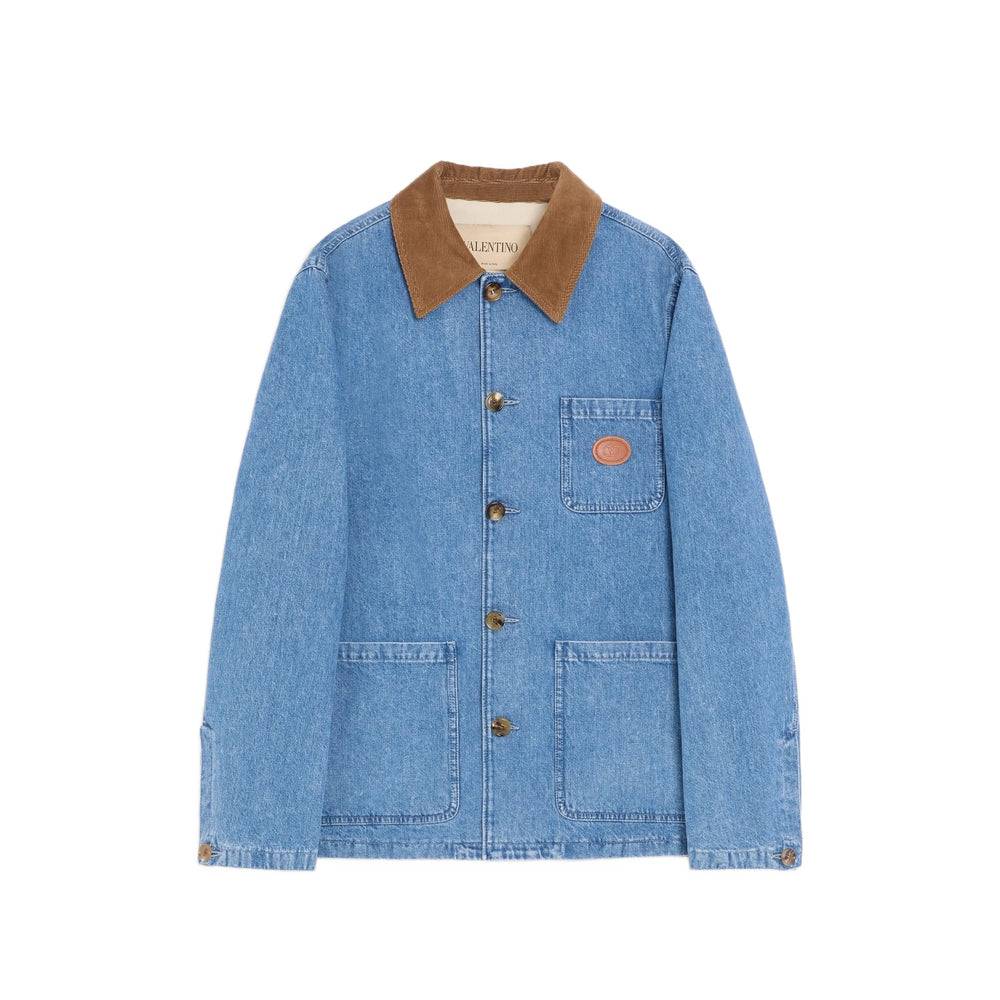 Valentino Blue Jackets - Denim Jackets Men VALENTINO