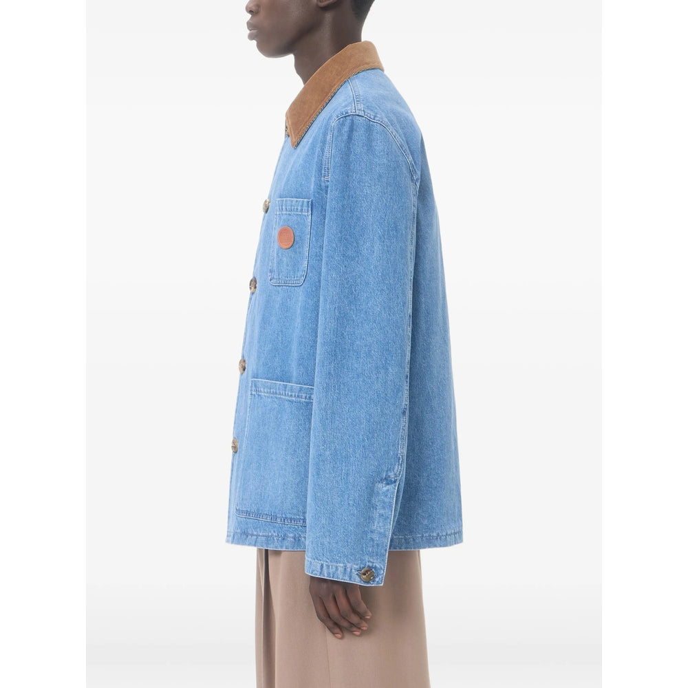 Valentino Blue Jackets - Denim Jackets Men VALENTINO