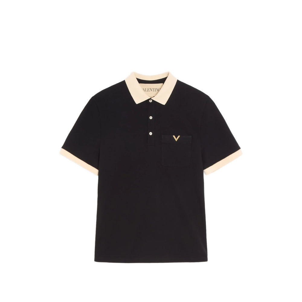 Valentino Black Polo Shirts Men VALENTINO