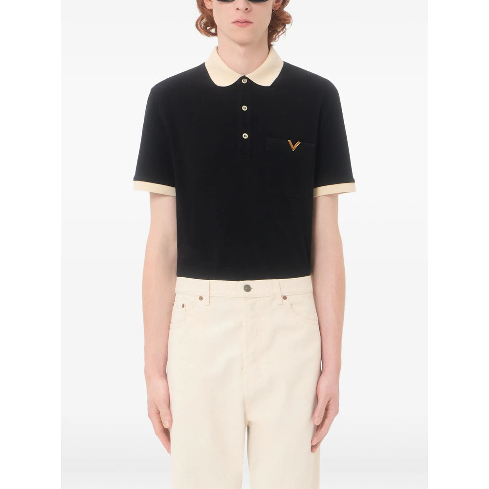 Valentino Black Polo Shirts Men VALENTINO