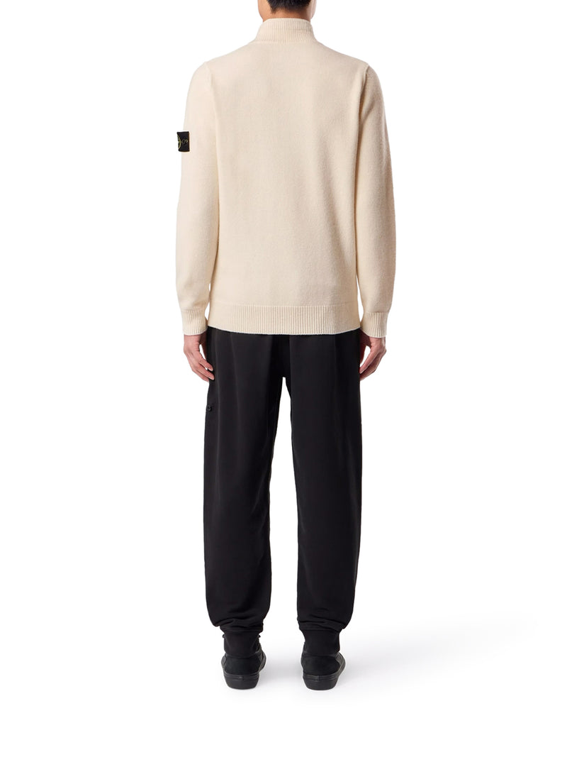 Stone Island Men Regular Fit Sweater With Short Zip And Fake Buttons STONE ISLAND