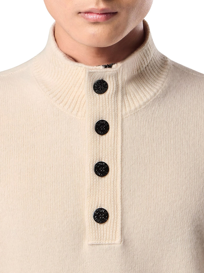 Stone Island Men Regular Fit Sweater With Short Zip And Fake Buttons STONE ISLAND