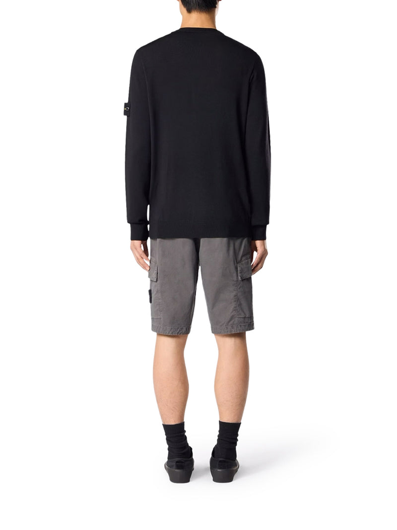Stone Island Men Rws Lightweight Pure Wool Crew Neck Sweater STONE ISLAND