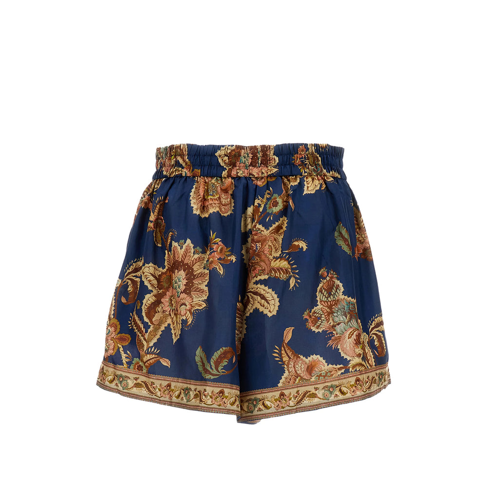 Zimmermann Blue Shorts - Mini Shorts Women ZIMMERMANN