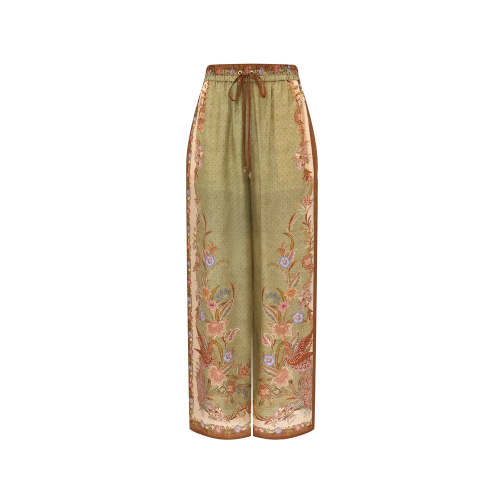 Zimmermann Green Trousers - Palazzo Pants Women ZIMMERMANN