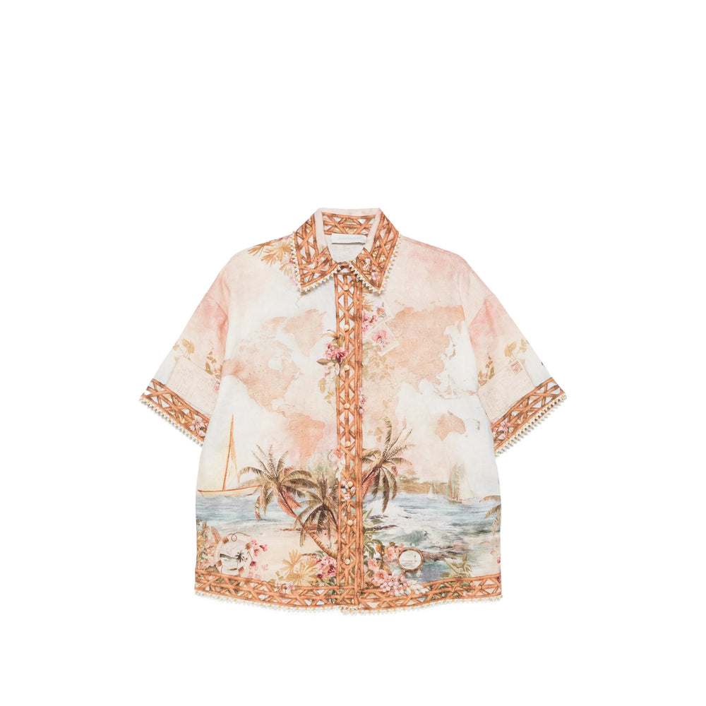 Zimmermann Neutrals Tops - Shirts Women ZIMMERMANN