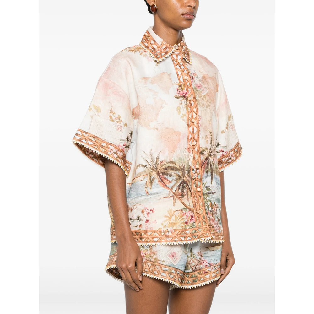 Zimmermann Neutrals Tops - Shirts Women ZIMMERMANN