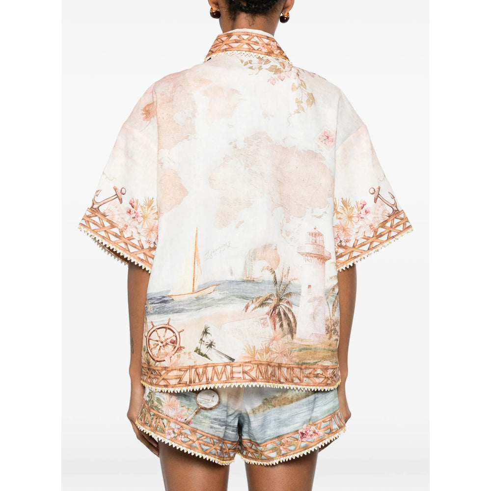 Zimmermann Neutrals Tops - Shirts Women ZIMMERMANN