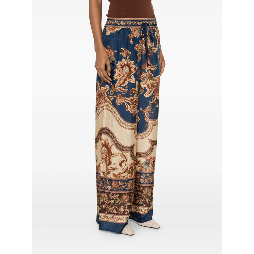 Zimmermann Blue Trousers - Palazzo Pants Women ZIMMERMANN