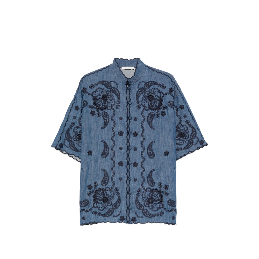Zimmermann Blue Tops - Blouses Women ZIMMERMANN