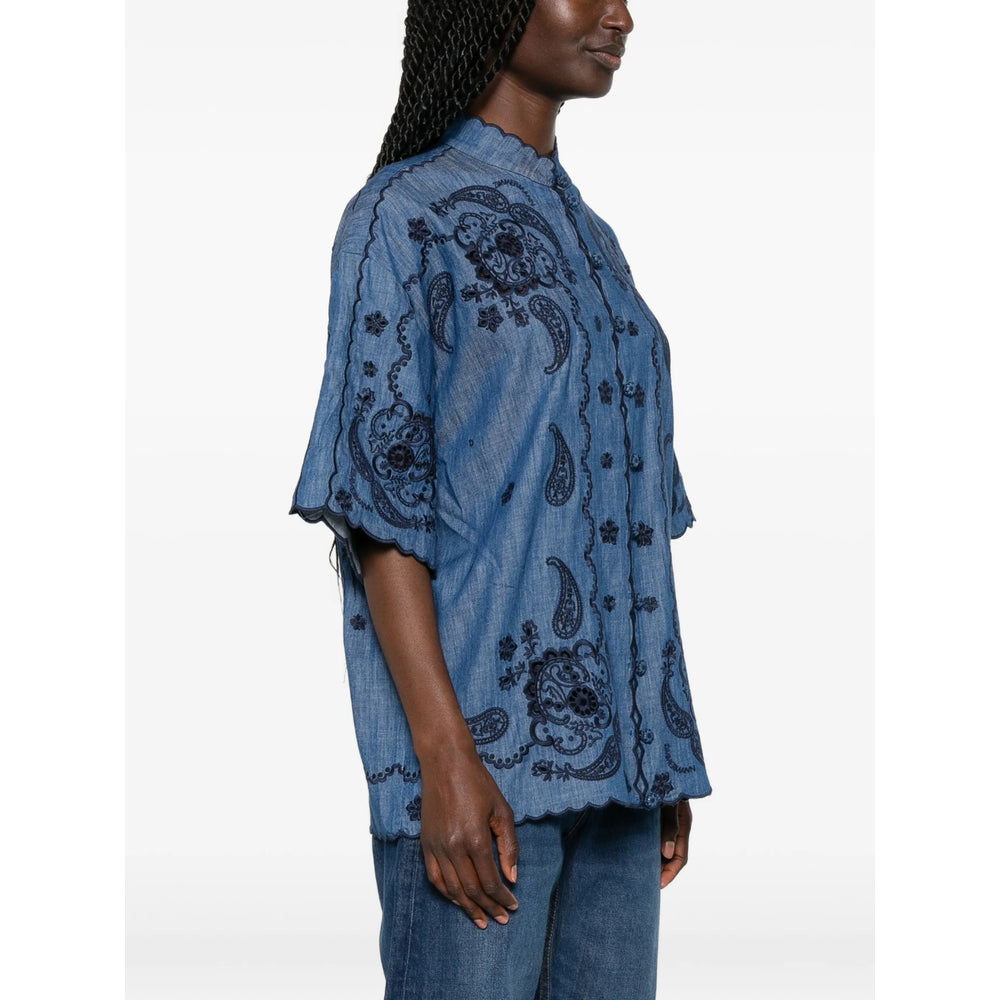 Zimmermann Blue Tops - Blouses Women ZIMMERMANN