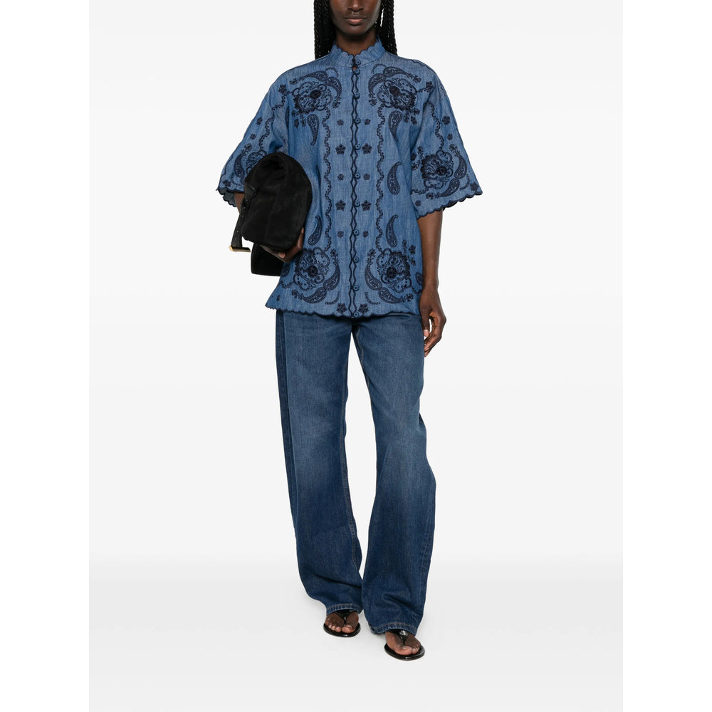 Zimmermann Blue Tops - Blouses Women ZIMMERMANN