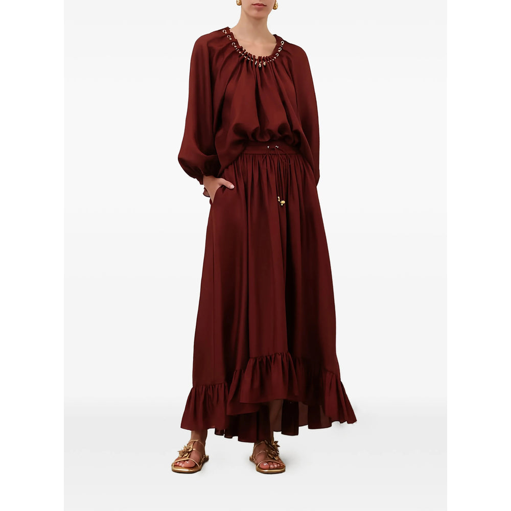 Zimmermann Red Skirts - Pleated Skirts Women ZIMMERMANN