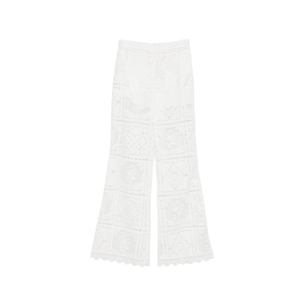 Zimmermann Neutrals Trousers - Palazzo Pants Women ZIMMERMANN