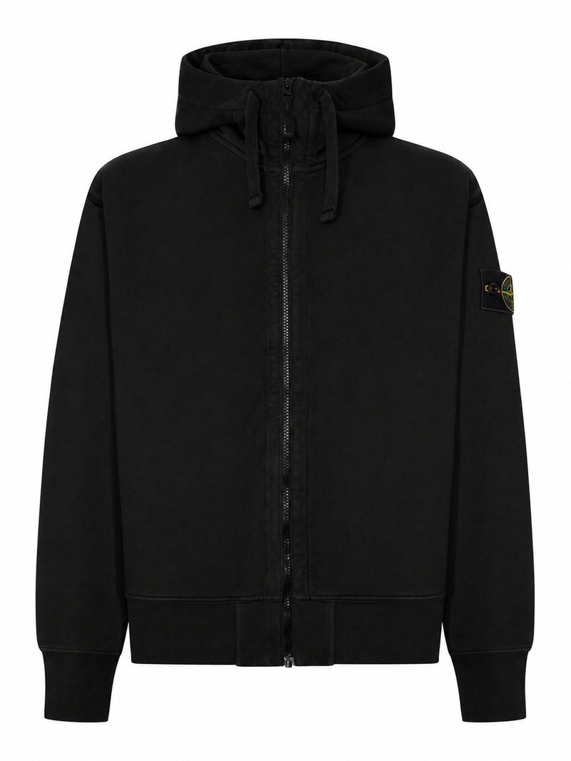 Stone Island Men Cotton Zip-Up Hoodie STONE ISLAND