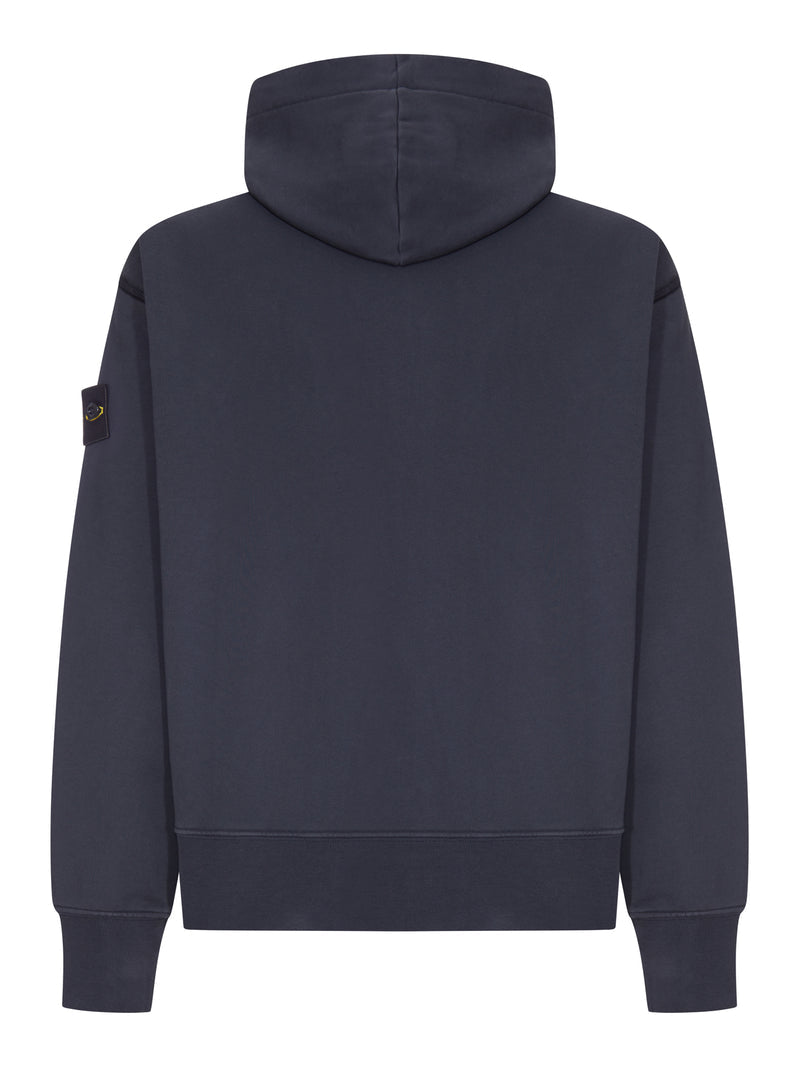 Stone Island Men Cotton Zip-Up Hoodie STONE ISLAND