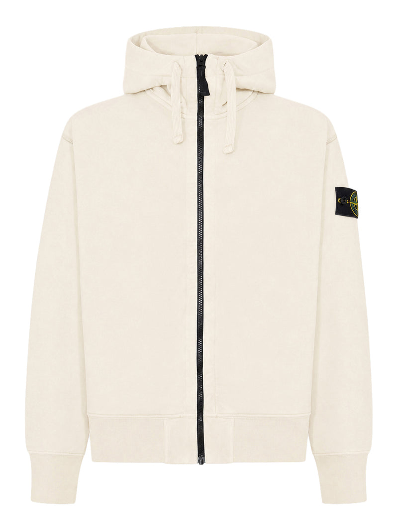 Stone Island Men Cotton Zip-Up Hoodie STONE ISLAND