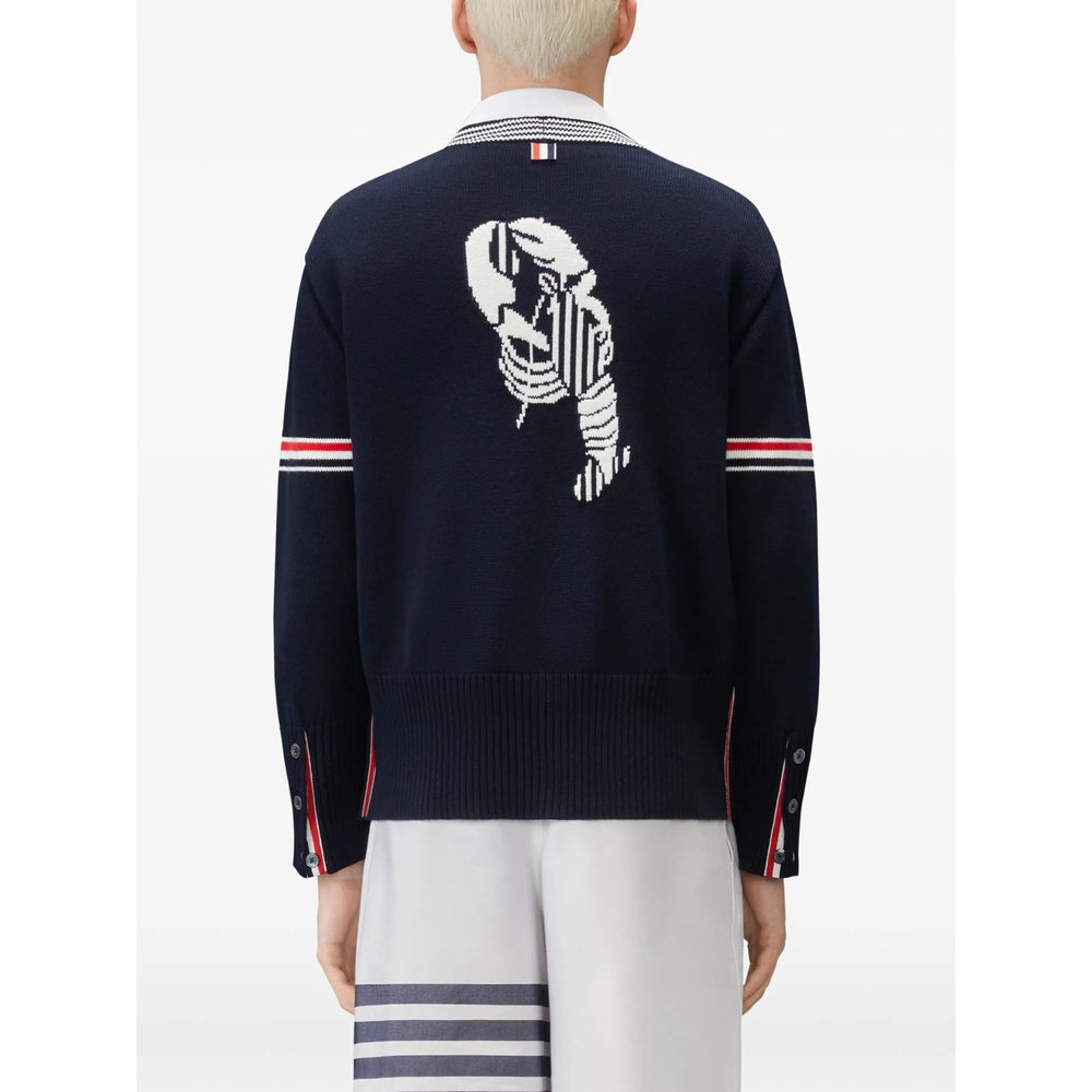 Thom Browne Blue Sweaters & Knitwear - Cardigans Men THOM BROWNE