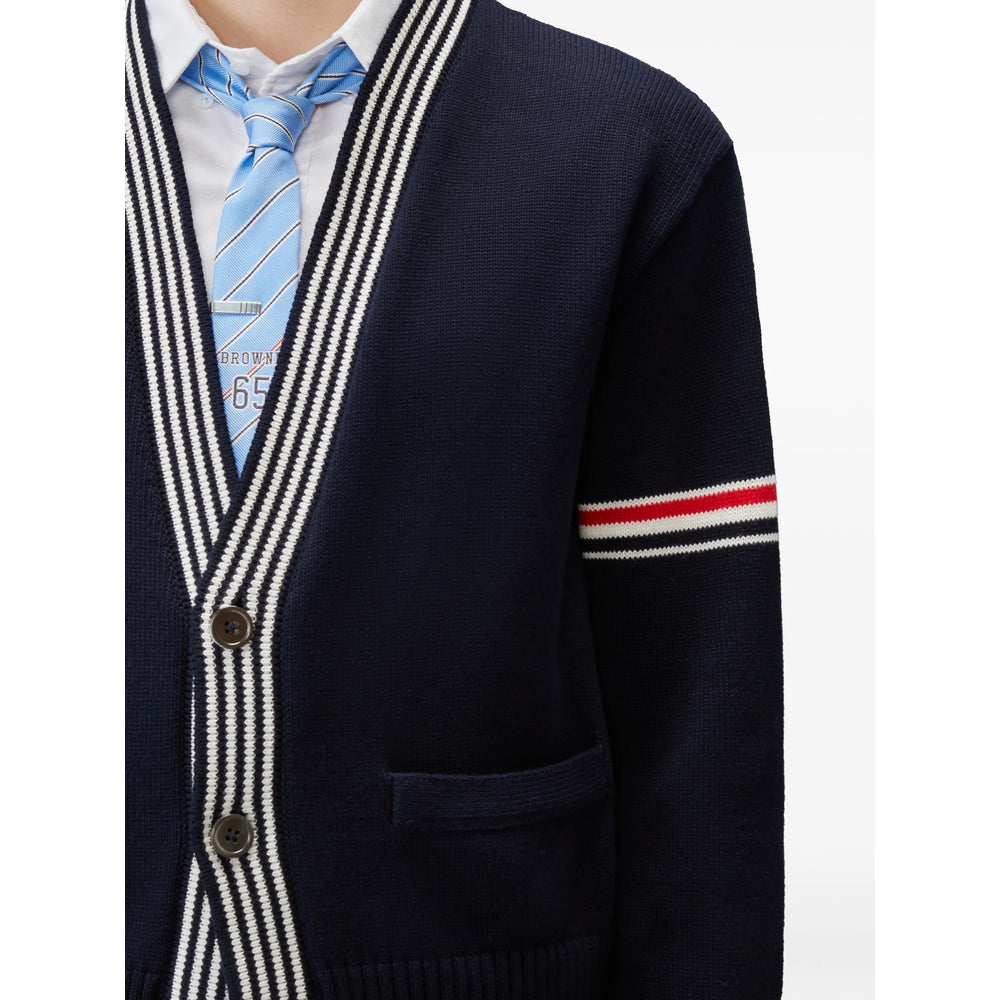 Thom Browne Blue Sweaters & Knitwear - Cardigans Men THOM BROWNE