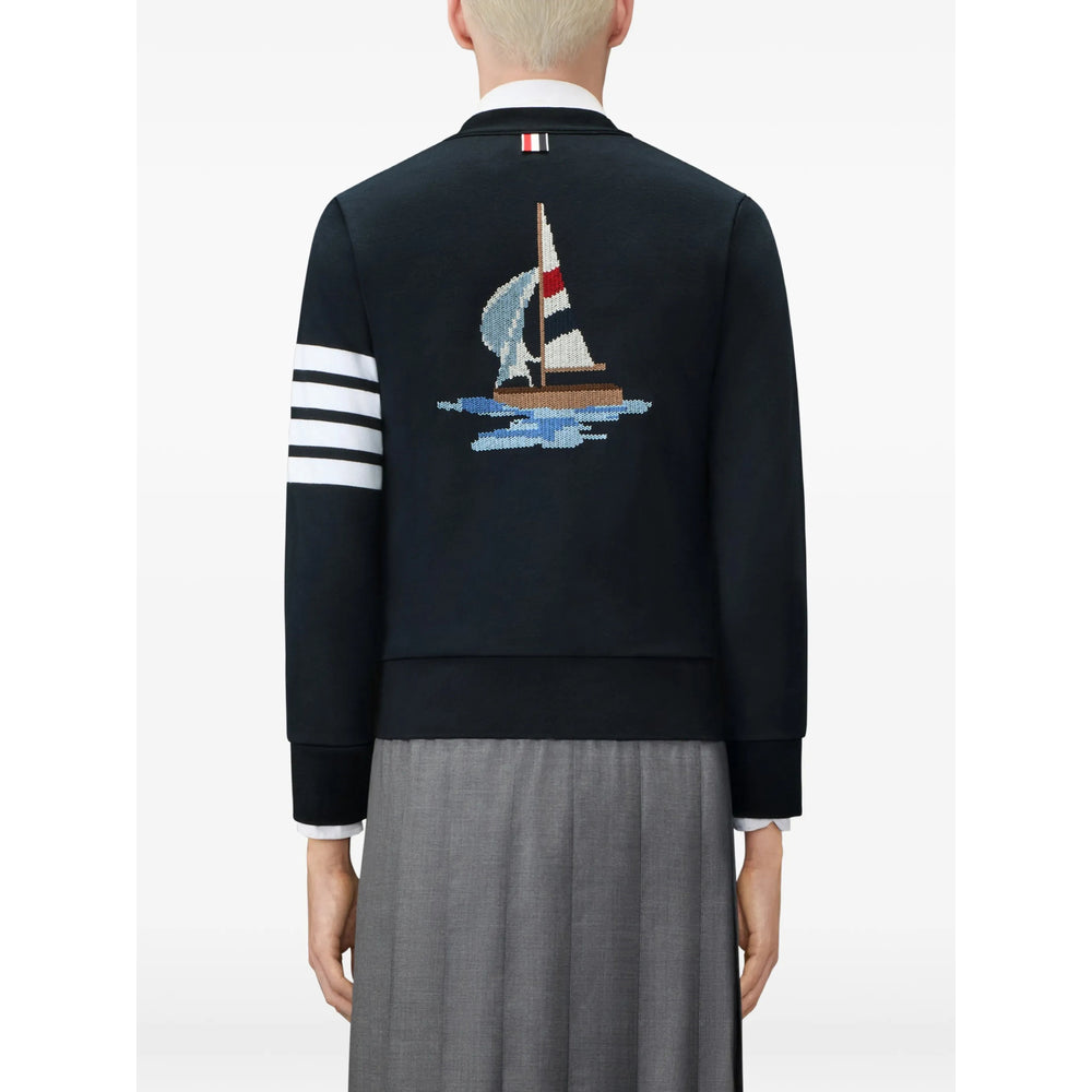 Thom Browne Blue Sweaters & Knitwear - Cardigans Men THOM BROWNE