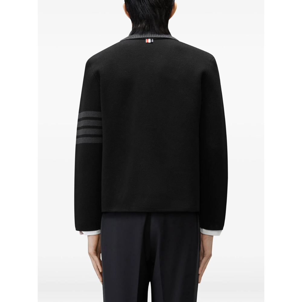 Thom Browne Black Sweaters & Knitwear - Cardigans Men THOM BROWNE