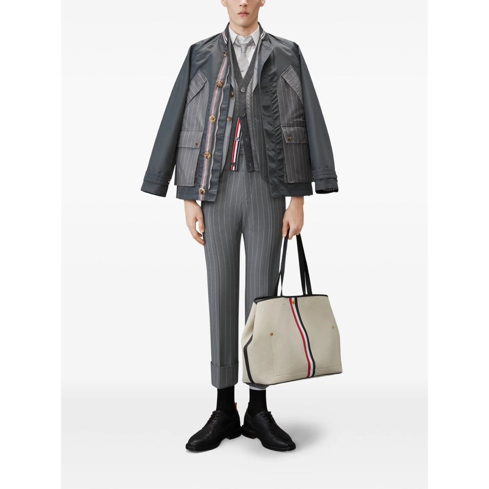 Thom Browne Grey Sweaters & Knitwear - Cardigans Men THOM BROWNE