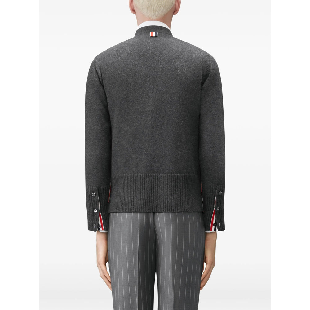 Thom Browne Grey Sweaters & Knitwear - Cardigans Men THOM BROWNE