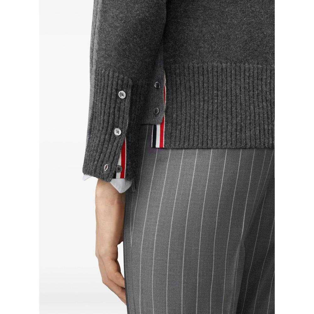 Thom Browne Grey Sweaters & Knitwear - Cardigans Men THOM BROWNE