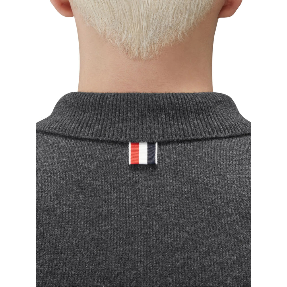 Thom Browne Grey Polo Shirts Men THOM BROWNE