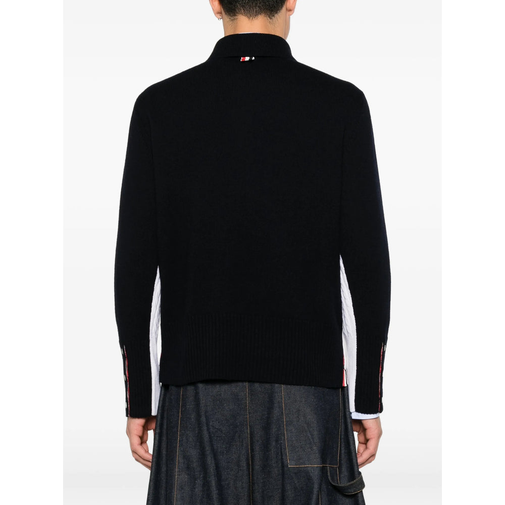 Thom Browne White Polo Shirts Men THOM BROWNE