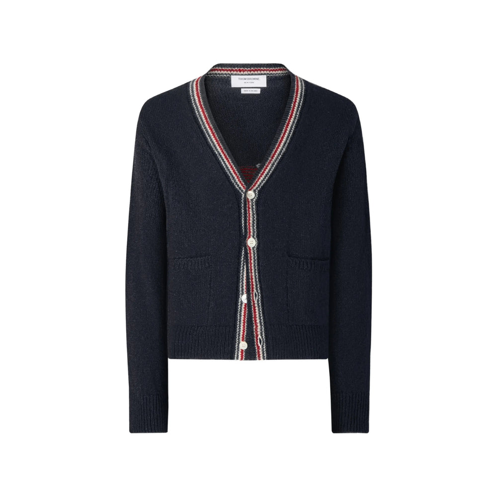 Thom Browne Blue Sweaters & Knitwear - Cardigans Men THOM BROWNE