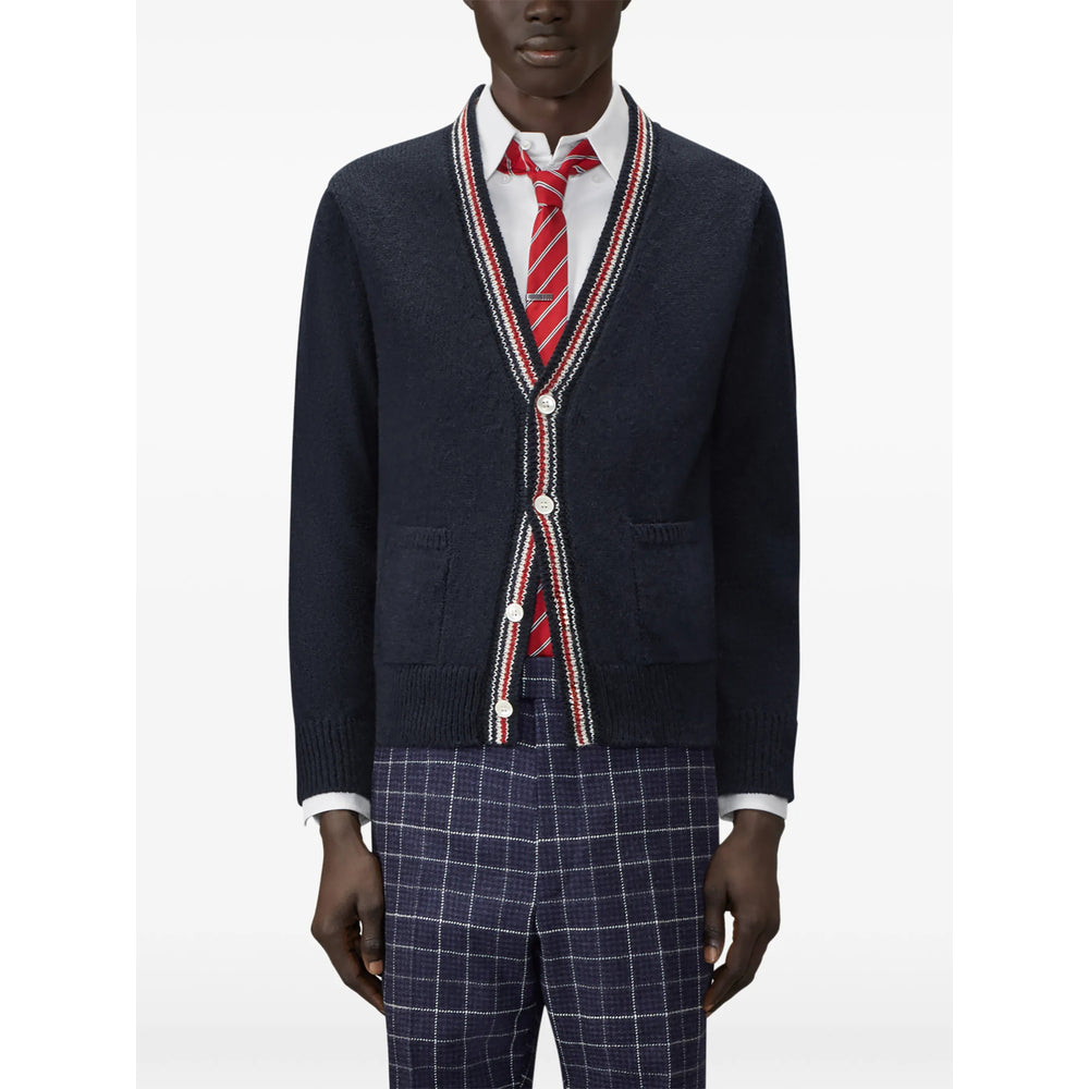 Thom Browne Blue Sweaters & Knitwear - Cardigans Men THOM BROWNE