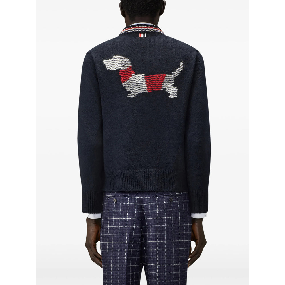 Thom Browne Blue Sweaters & Knitwear - Cardigans Men THOM BROWNE