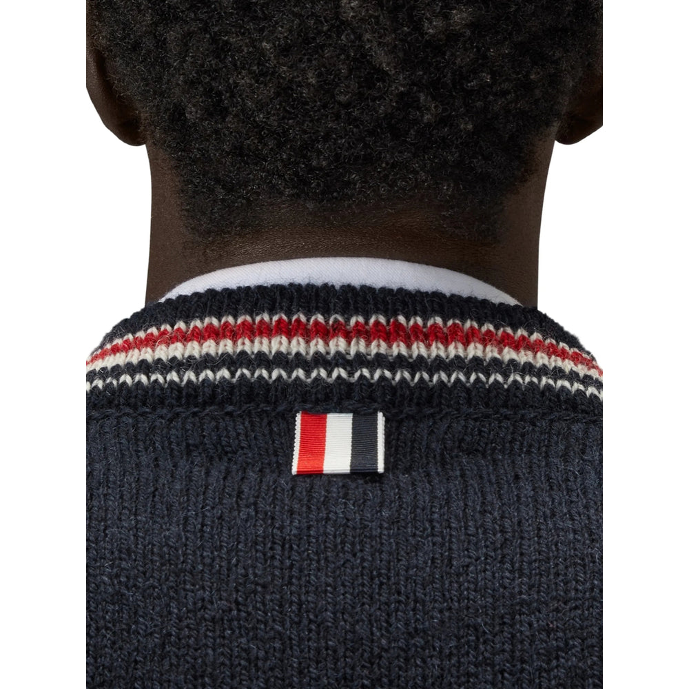 Thom Browne Blue Sweaters & Knitwear - Cardigans Men THOM BROWNE