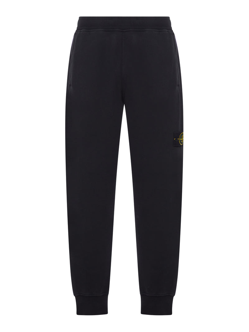 Stone Island Men Cotton Joggers With Compass Logo STONE ISLAND