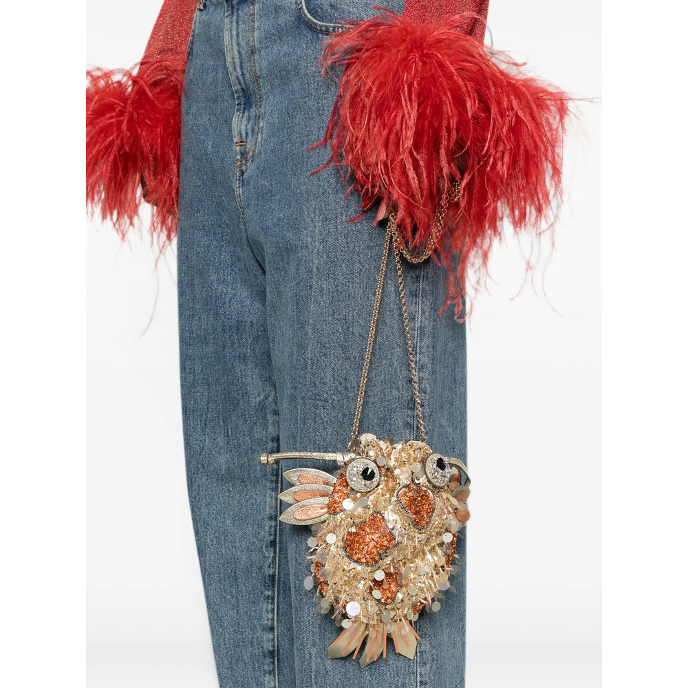 Anya Hindmarch Gold Clutch Bags Women ANYA HINDMARCH