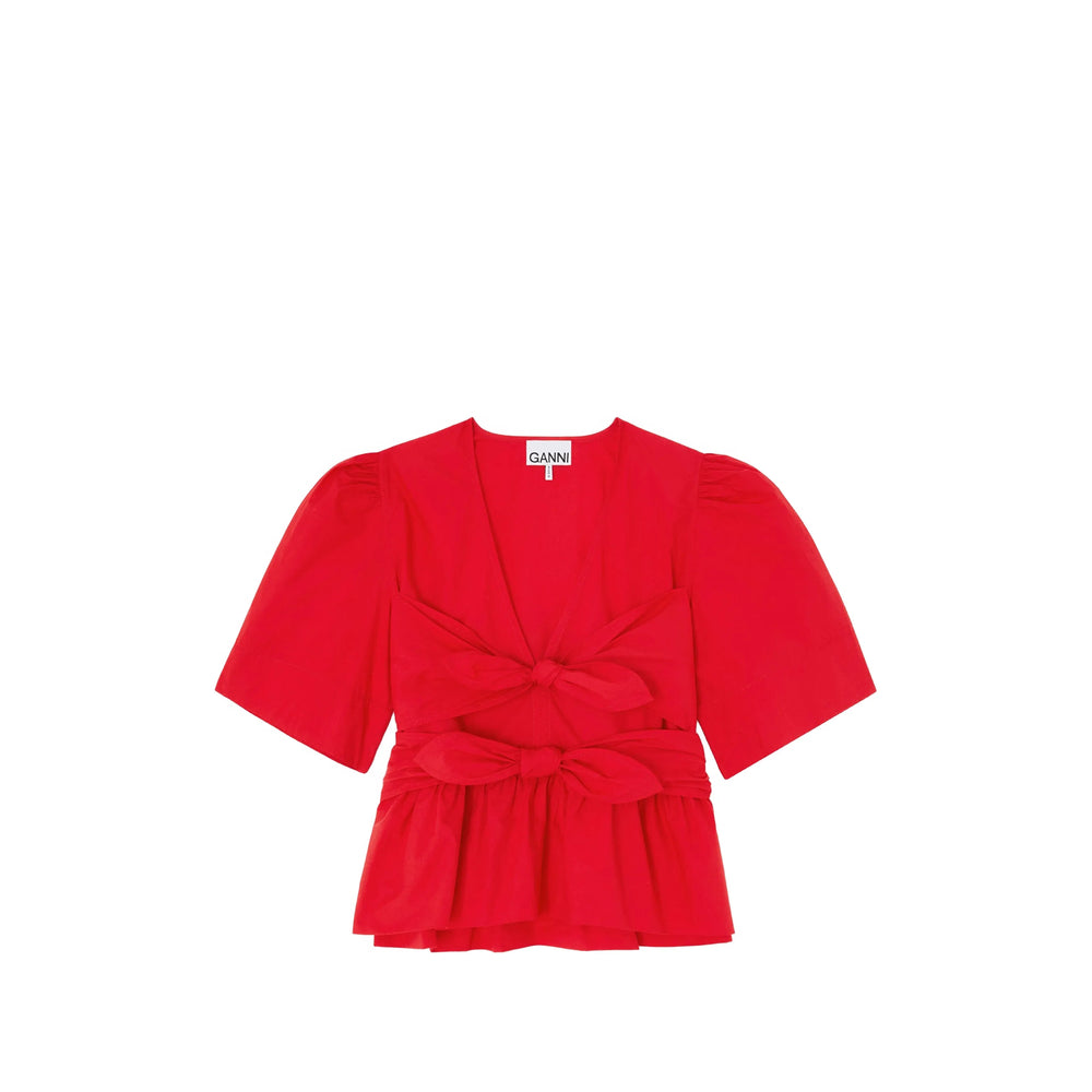 Ganni Red Tops - Blouses Women GANNI