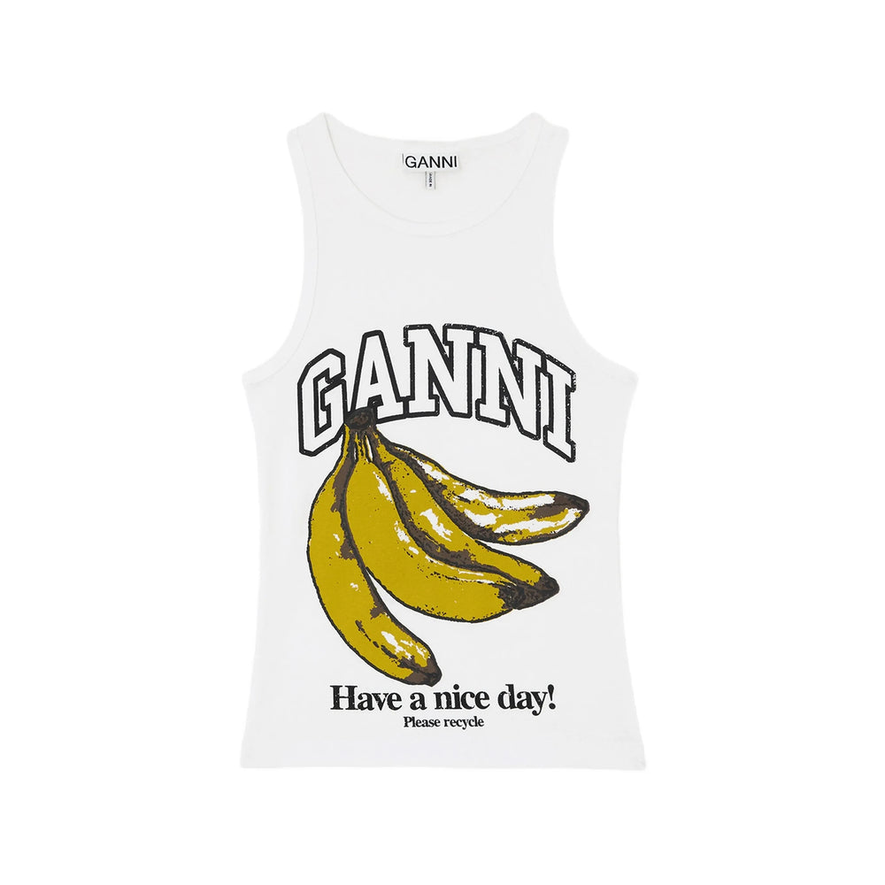 Ganni White Tops - Vests & Tank Tops Women GANNI