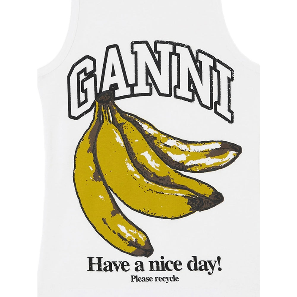 Ganni White Tops - Vests & Tank Tops Women GANNI