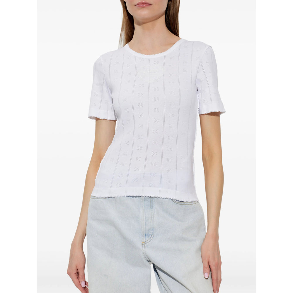 Ganni White Tops - T-Shirts & Jerseys Women GANNI