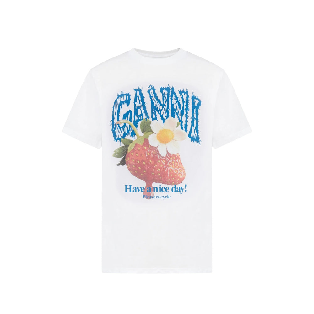 Ganni White Tops - T-Shirts & Jerseys Women GANNI