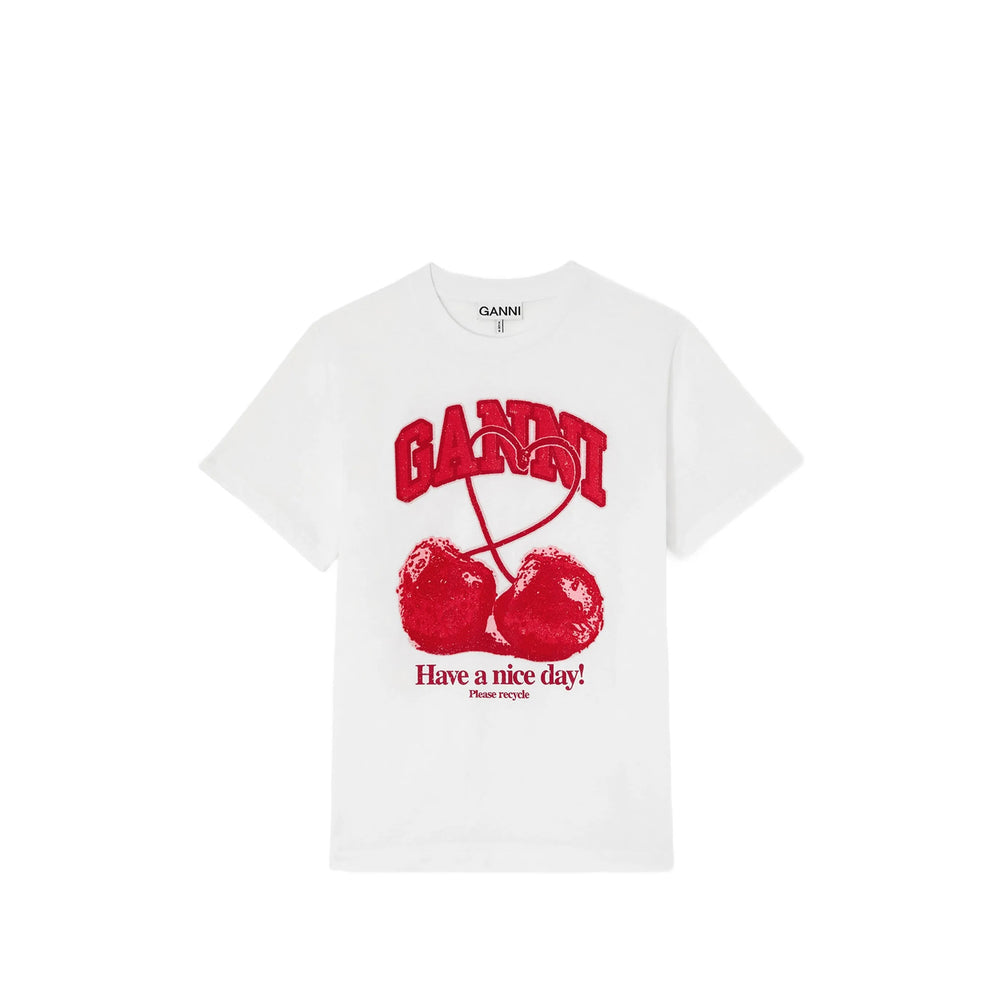 Ganni White Tops - T-Shirts & Jerseys Women GANNI