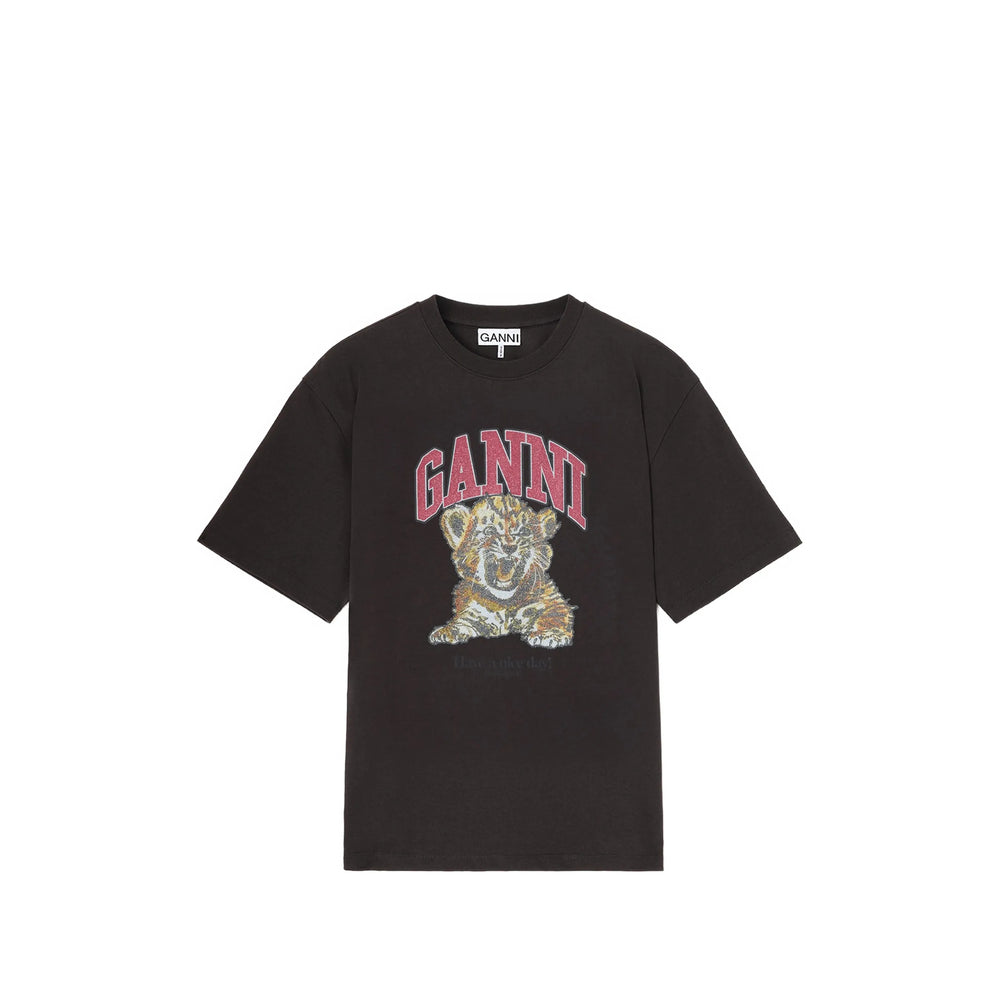 Ganni Grey Tops - T-Shirts & Jerseys Women GANNI