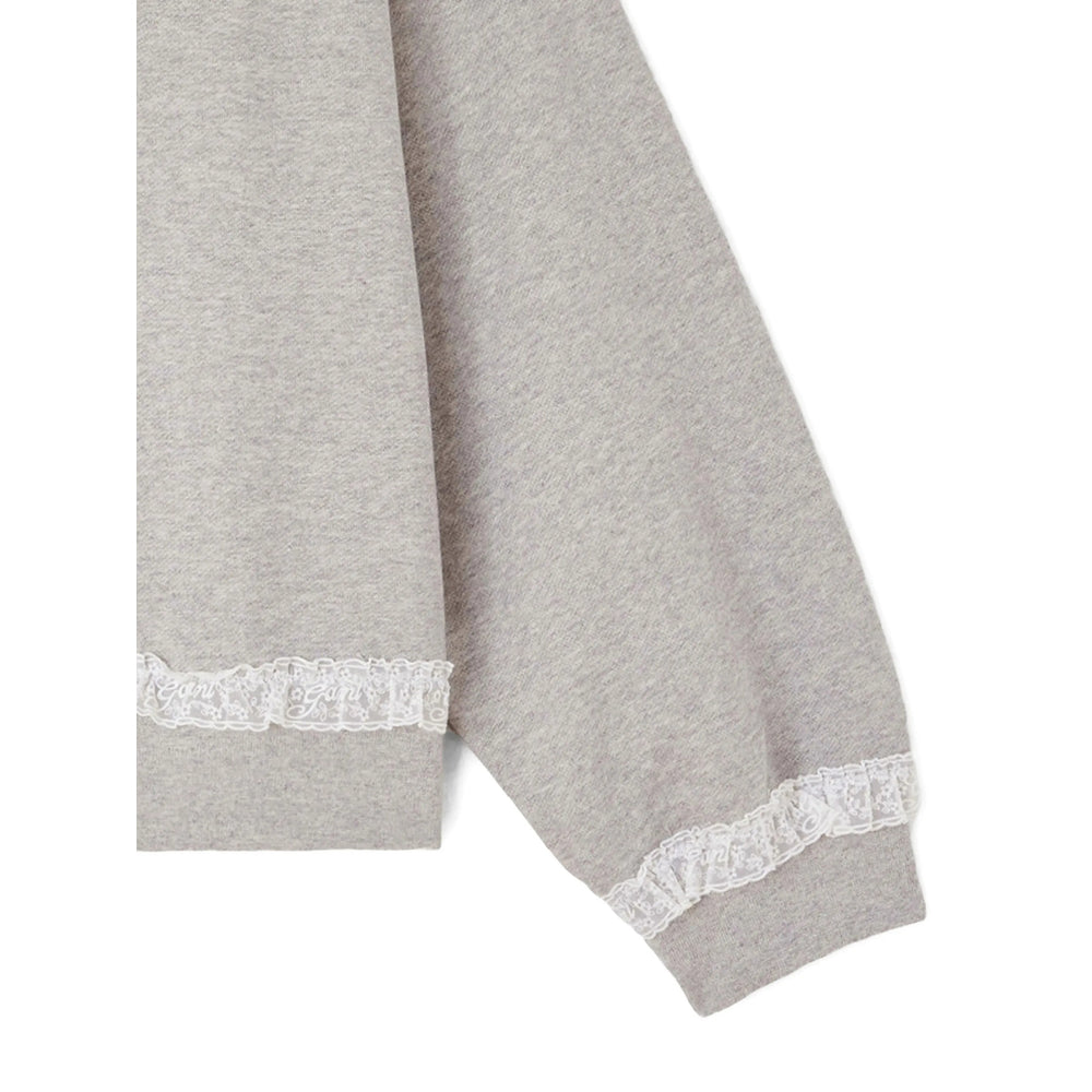 Ganni Grey Tops - Sweatshirts Women GANNI