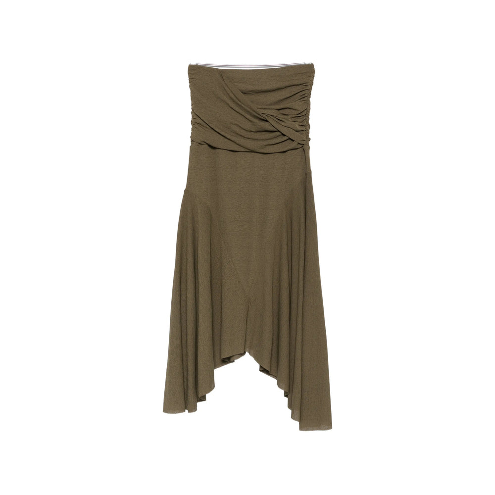 Ganni Green Skirts - Asymmetric & Draped Skirts Women GANNI