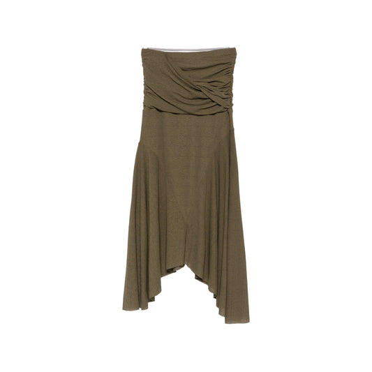 Ganni Green Skirts - Asymmetric & Draped Skirts Women